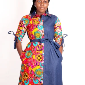 Ankara Knee African Length Dress